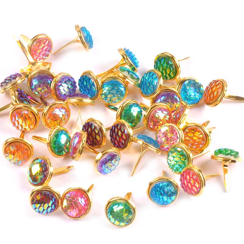 Embellishments For Scrapbooking - 13x13mm 20 Stücke Mix Squama Muster