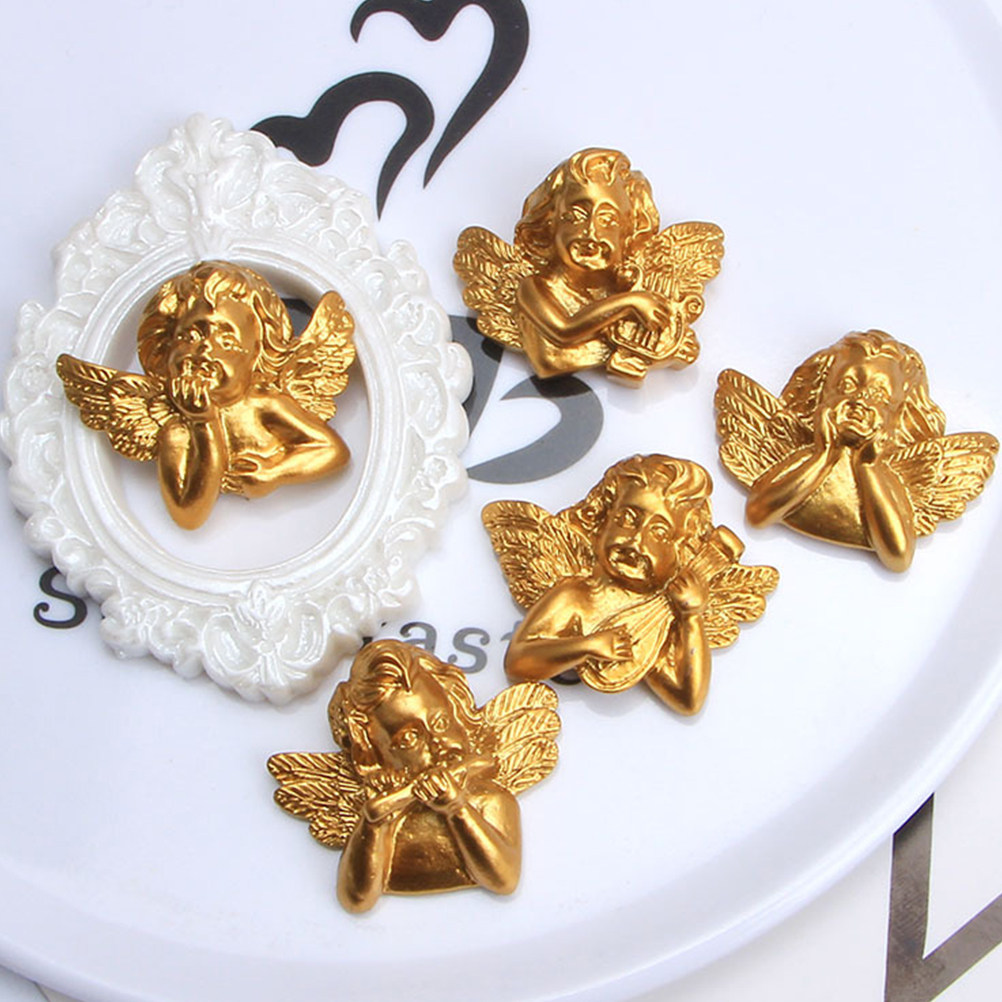 Embellishment Crafts - 15 Stück Engel-Accessoires aus Kunstharz, Bastelzubehör,
