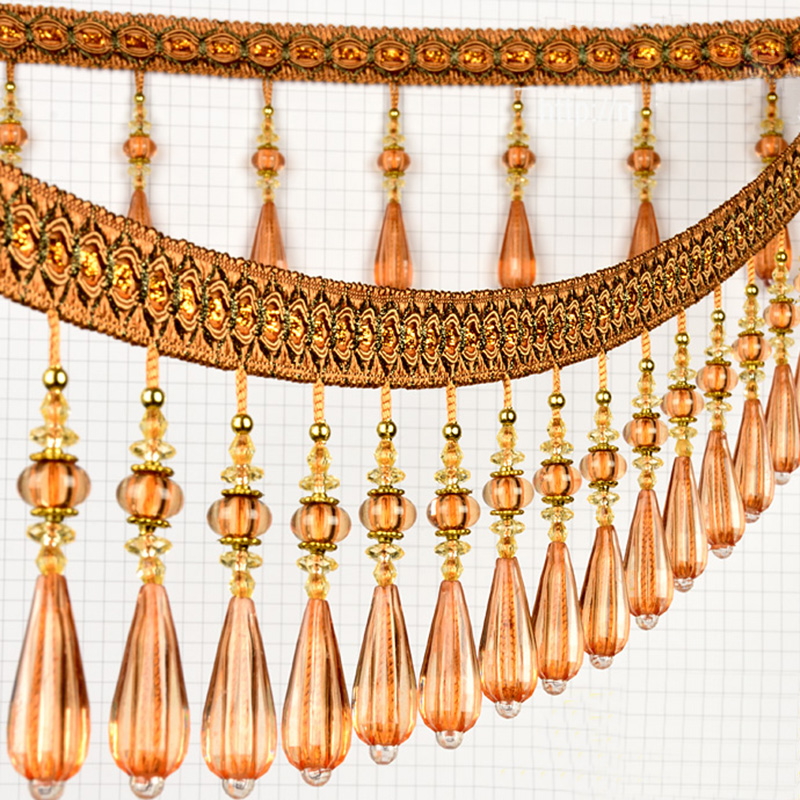 Beaded Trim Fringe - 1M Kristall Anhänger Quaste Tröpfchen Perlen