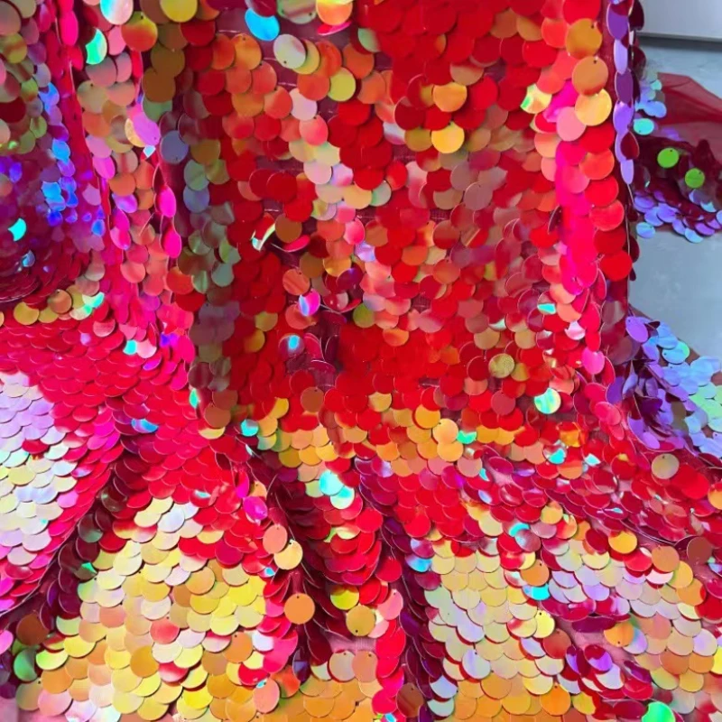 Crystal Mesh Fabric - Verschlüsse lter Kristall Pailletten stoff für