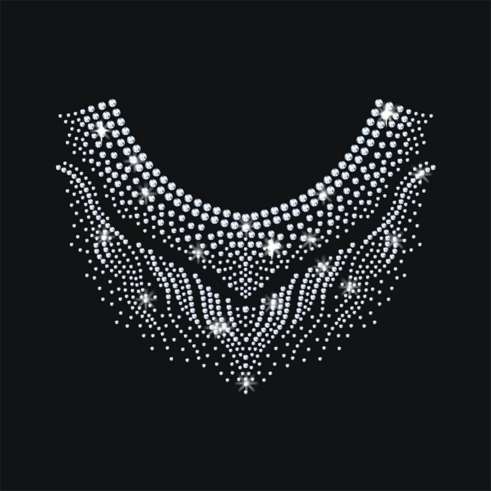 Hotfix Rhinestone Sheet - Turnhalle Anzug Muster Eisen auf Strass
