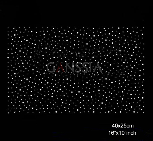 Hotfix Rhinestone Sheet - 4 teile/los (40x25 cm) Stilvolle Sterne