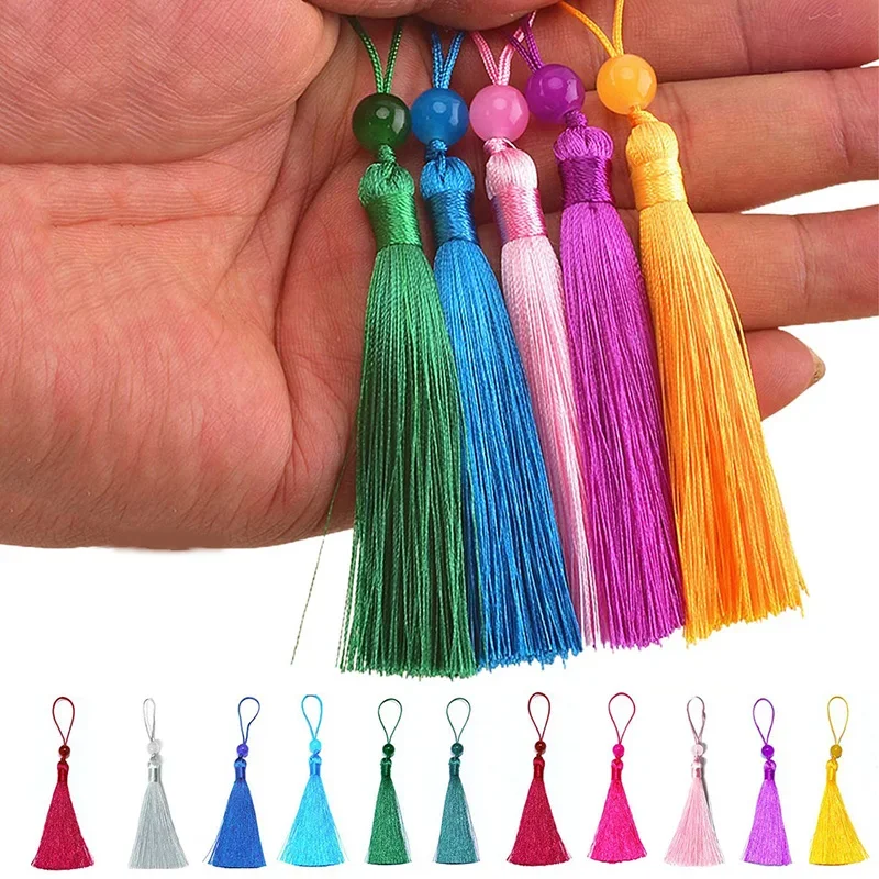 10/5 Stück Polyester-Seidenqua – Beaded Trim Fringe Bewertung und Preis