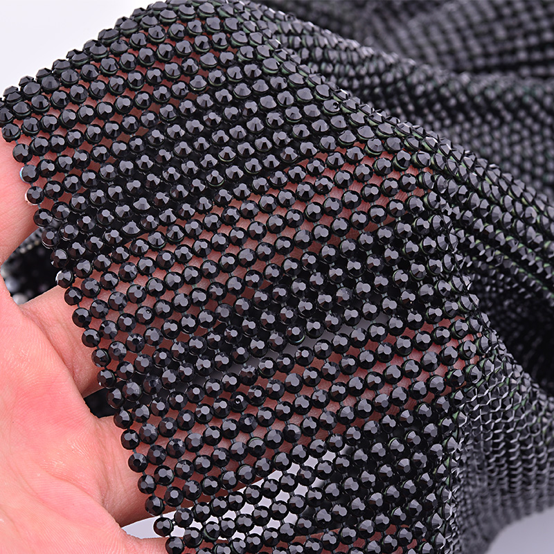 JUNAO 45*120cm Schwarz Gold Kr – Hotfix Rhinestone Sheet Bewertung und Preis