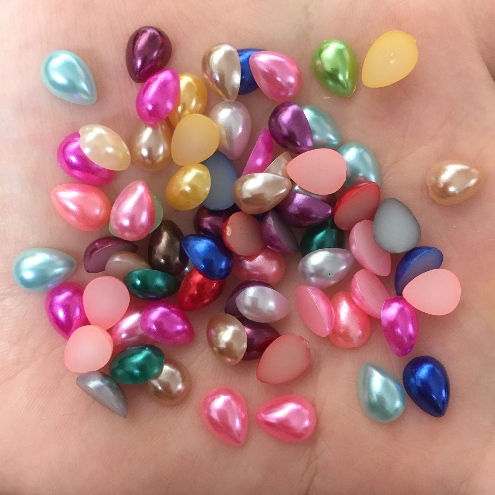 200PCS Harz Nette Tropfen Perl – Embellishment Glue Craft Bewertung und Preis