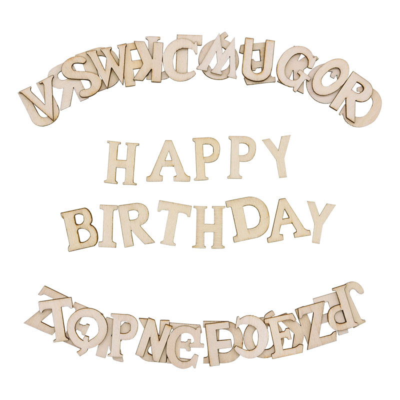 100 stücke Buchstaben Holz Alp – Embellishments For Scrapbooking Bewertung und Preis