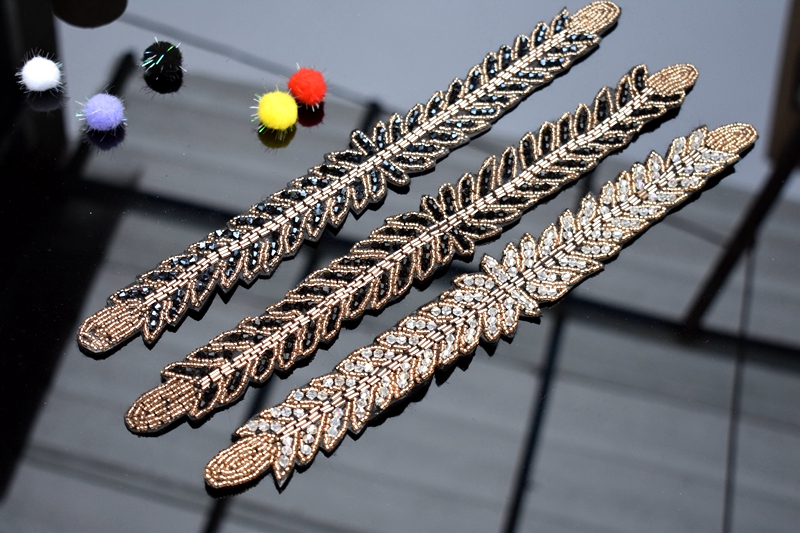 Lange blätter blatt handgemach – Beaded Trim Fringe Bewertung und Preis