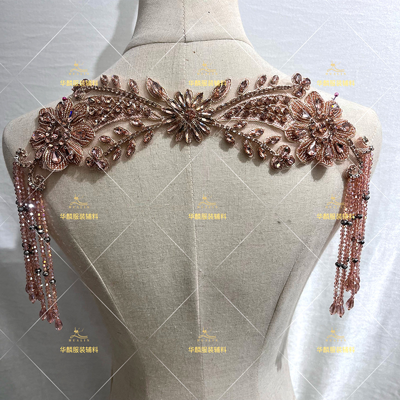 Handperlen-Fransenbesatz mit A – Beaded Trim Fringe Bewertung und Preis