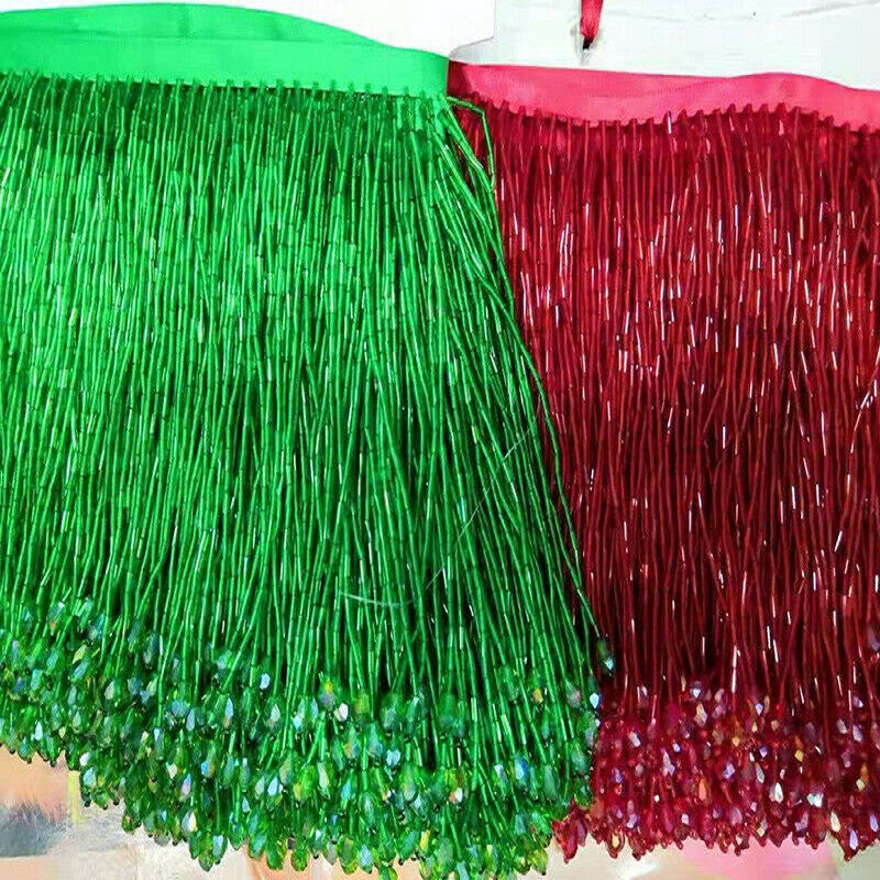 90x15cm Kristall Quaste Spitze – Beaded Trim Fringe Bewertung und Preis