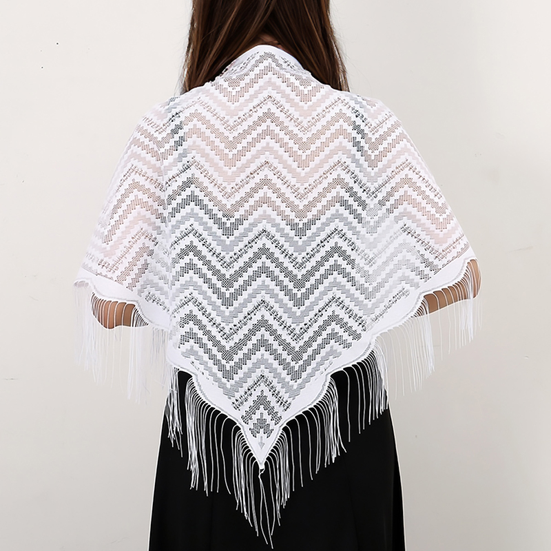 Elegante Quasten Dreieckstuch  – Tassel Fringe Trim Bewertung und Preis
