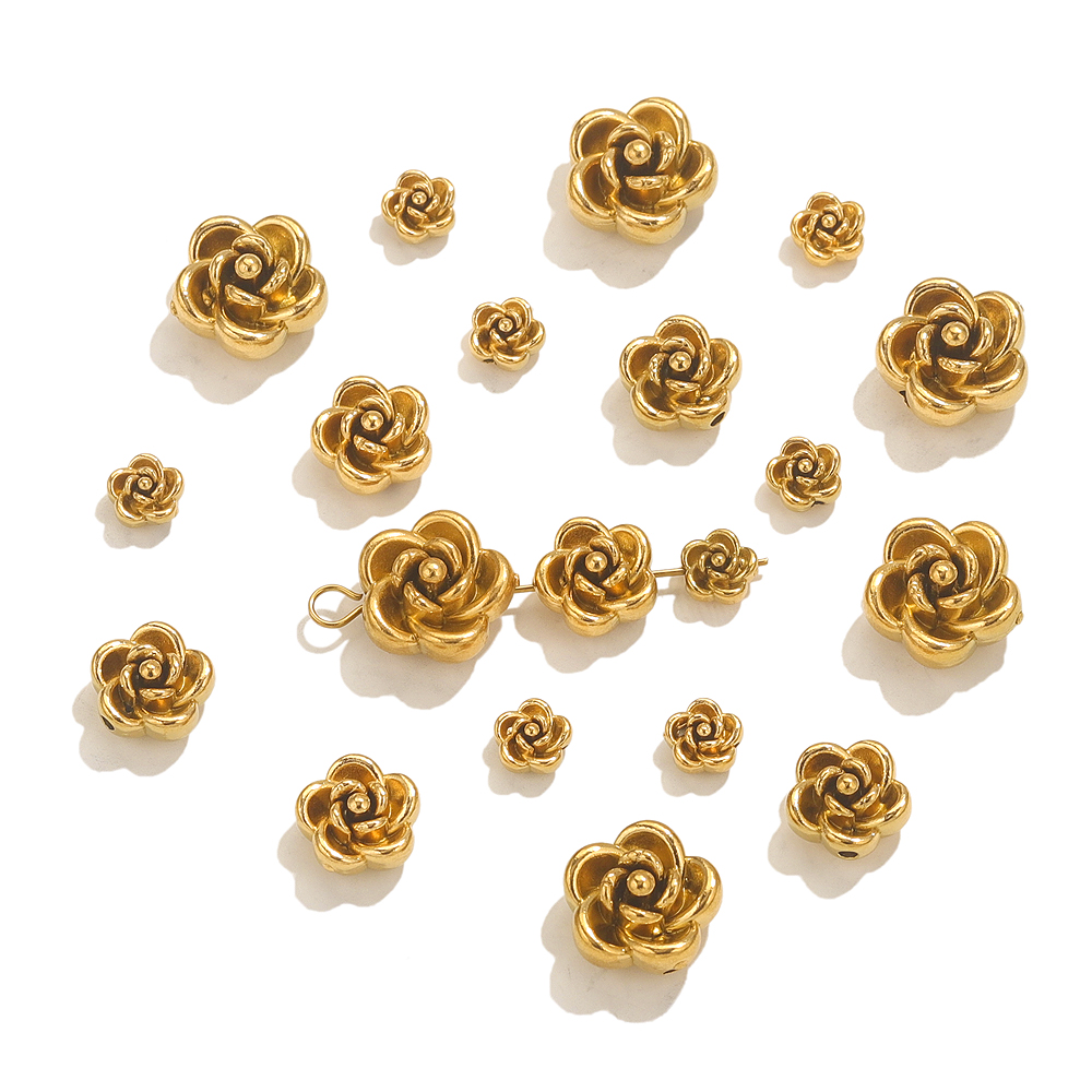 10 Stück Edelstahl Rose Blume  – Embellishment Crafts Bewertung und Preis