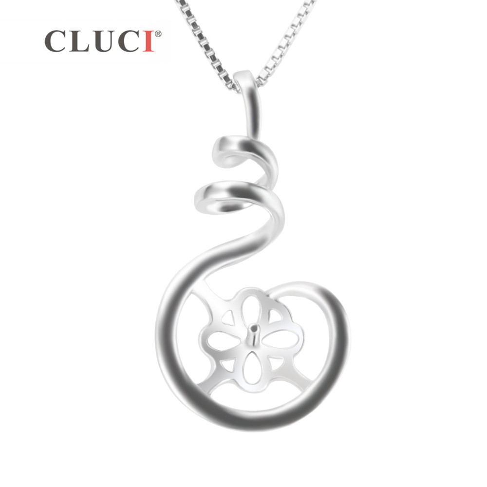 CLUCI 925 Sterling Silber Anhä – Pearl Trim Chain Bewertung und Preis