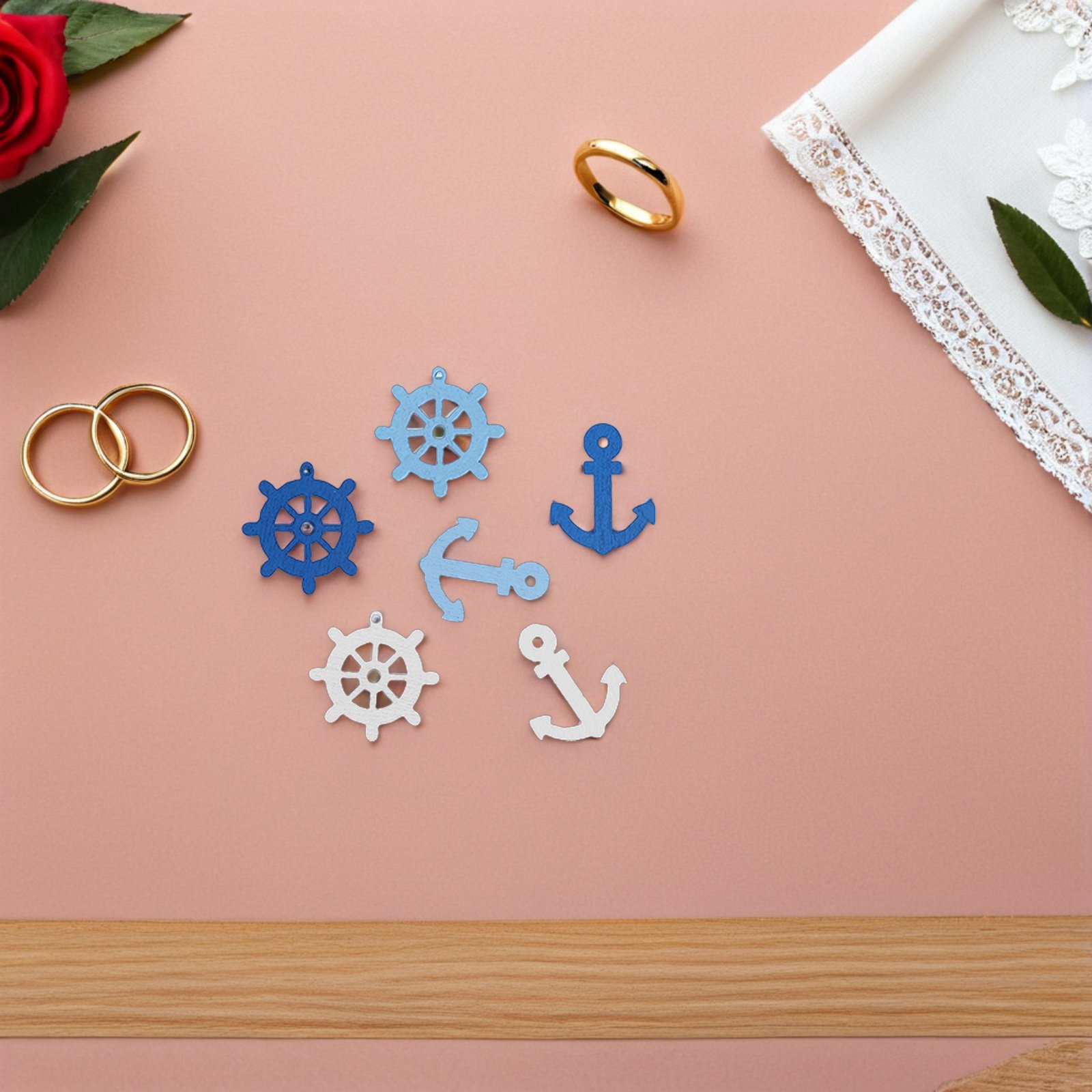 100 Stück hölzerne Anker-Mini- – Embellishments For Scrapbooking Bewertung und Preis
