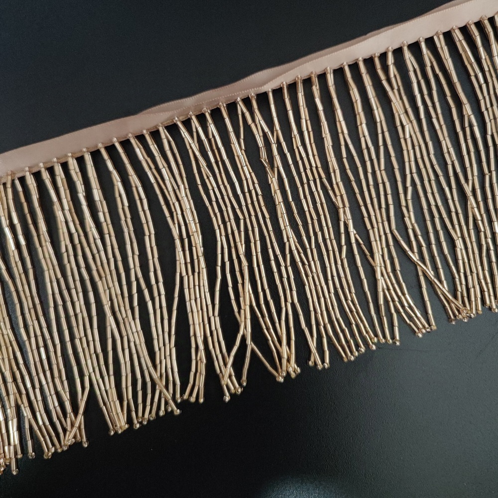 10 cm breit, alle Signalhornpe – Beaded Trim Fringe Bewertung und Preis
